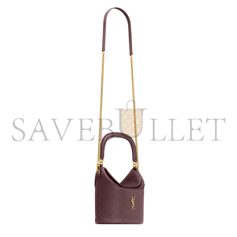 YSL GABY BUCKET BAG IN LAMBSKIN 7639611EL076195 (18*15*13cm)