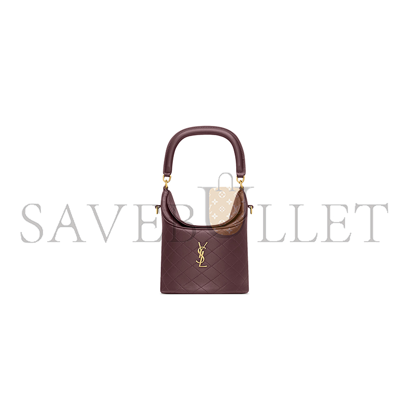 YSL GABY BUCKET BAG IN LAMBSKIN 7639611EL076195 (18*15*13cm)