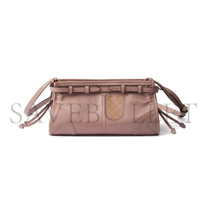 PRADA BONNIE SMALL LEATHER SHOULDER BAG 1BH215  (26*14*12cm)