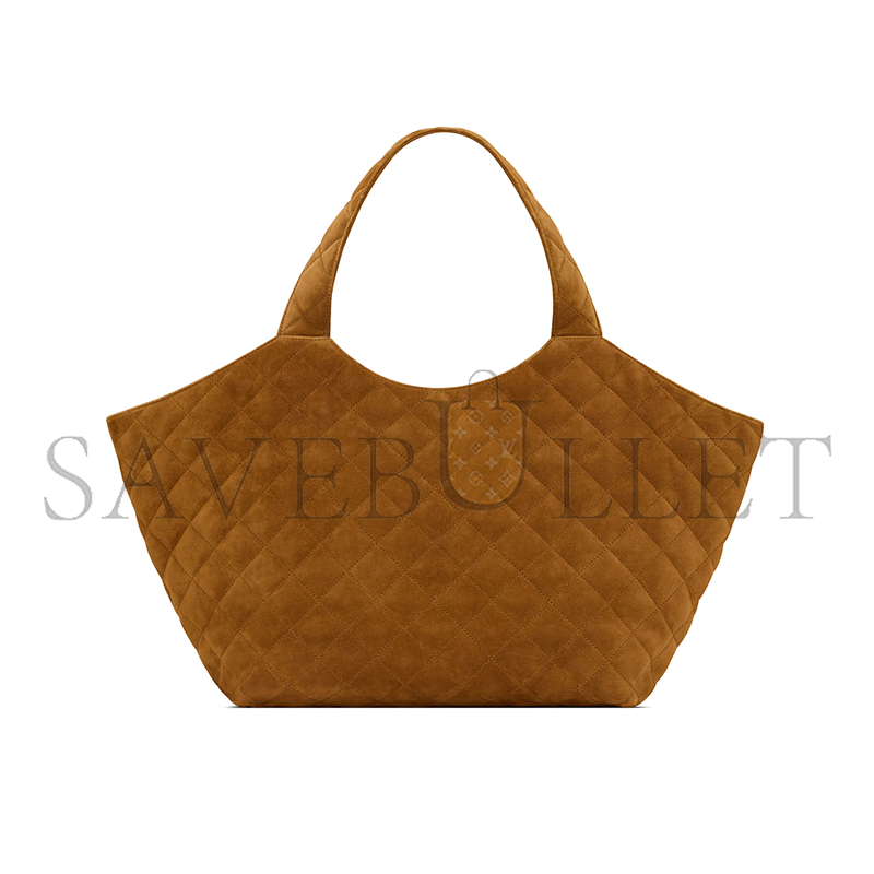 YSL ICARE MEDIUM IN QUILTED SUEDE 858191AAF9P2916 (31*28*15cm)