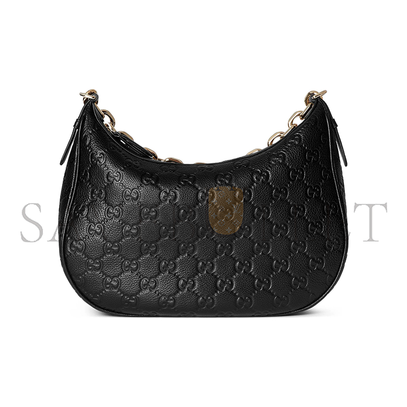 GUCCI GG EMBLEM MEDIUM SHOULDER BAG 820453AAEEM1000 (32*24*7cm)