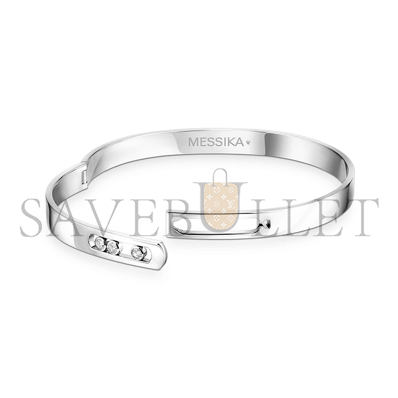 MESSIKA MOVE NOA BANGLE WHITE GOLD DIAMOND BRACELET 06368