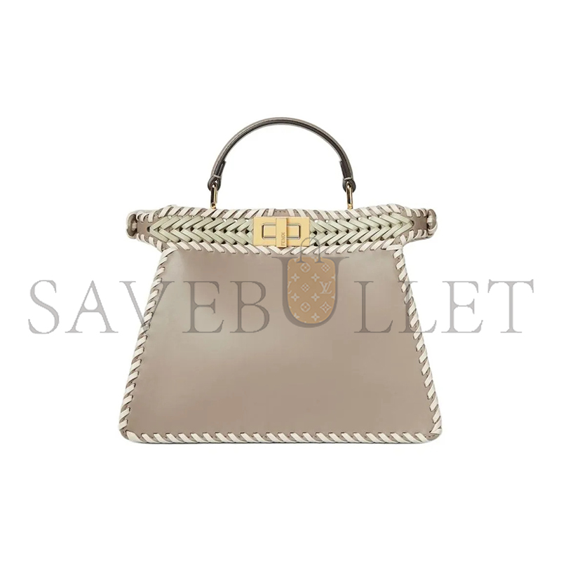 FENDI PEEKABOO ISEEU SMALL MULTICOLORINTERLACED LEATHER BAG 8BN327AS7EF1SYQ (27*21*11cm)