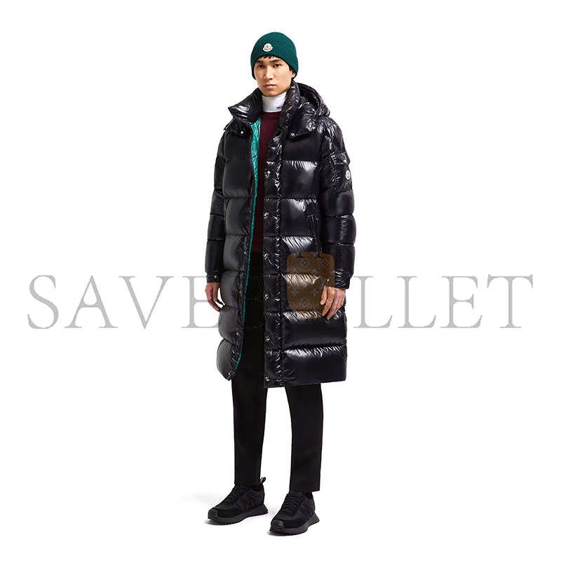 MONCLER HANOVERIAN HOODED SQUARE-QUILTED LONG DOWN JACKET K20911C00006C0081