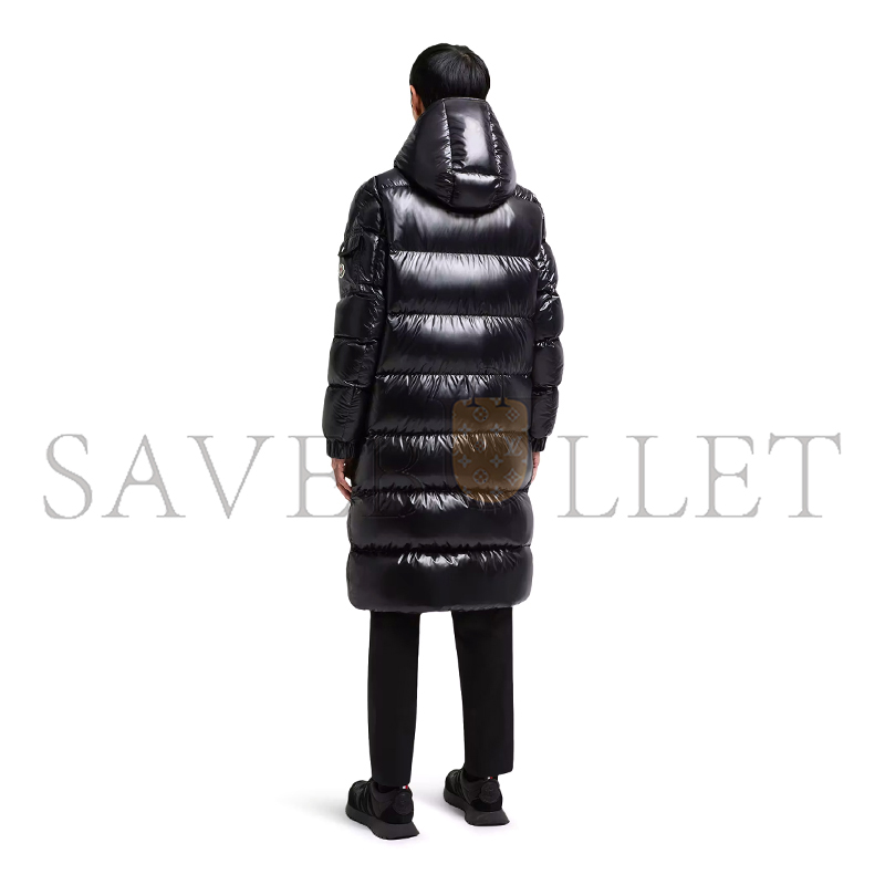 MONCLER HANOVERIAN HOODED SQUARE-QUILTED LONG DOWN JACKET K20911C00006C0081