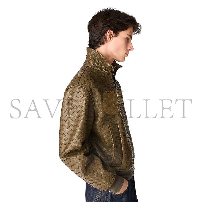 BOTTEGA VENETA INTRECCIATO LEATHER BLOUSON 811525V2JG09523