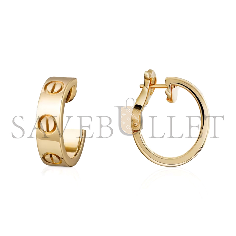 CARTIER LOVE HOOP EARRINGS, CLASSIC MODEL B8022500