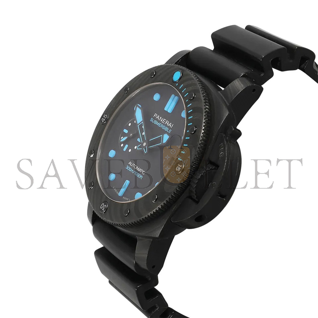 PANERAI LUMINOR SUBMERSIBLE CARBONTECH CARBON FIBER MEN'S 42MM WATCH PAM00960