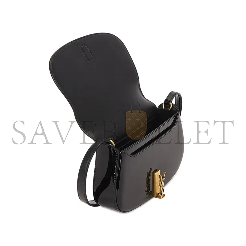 YSL MINI VOLTAIRE IN PATENT LEATHER 779642465983615 (17.5*13.4*5cm)