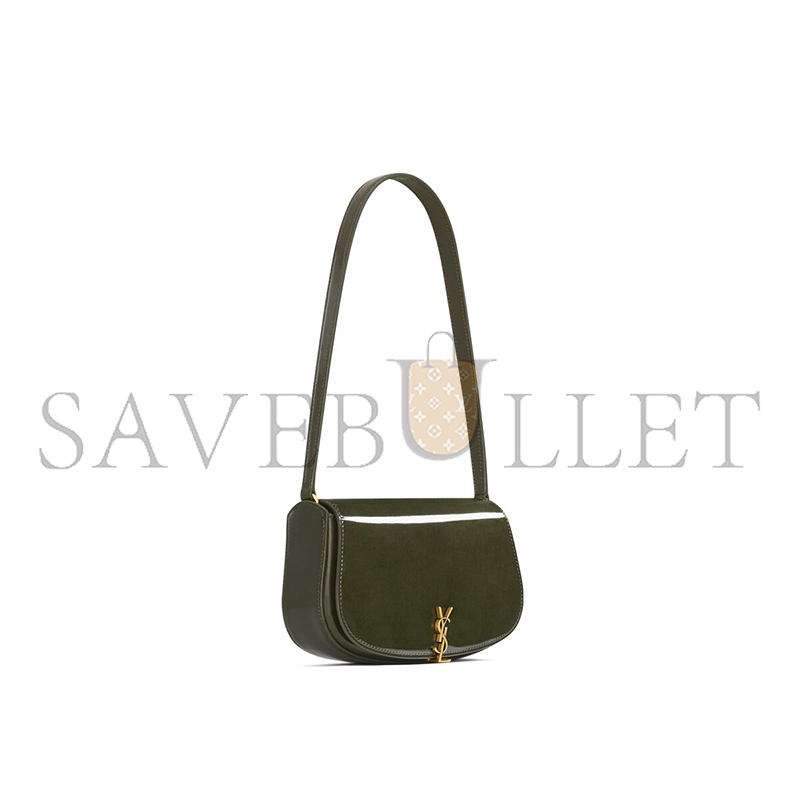 YSL MINI VOLTAIRE IN PATENT LEATHER 779642AAD173446 (17.5*13.4*5cm)