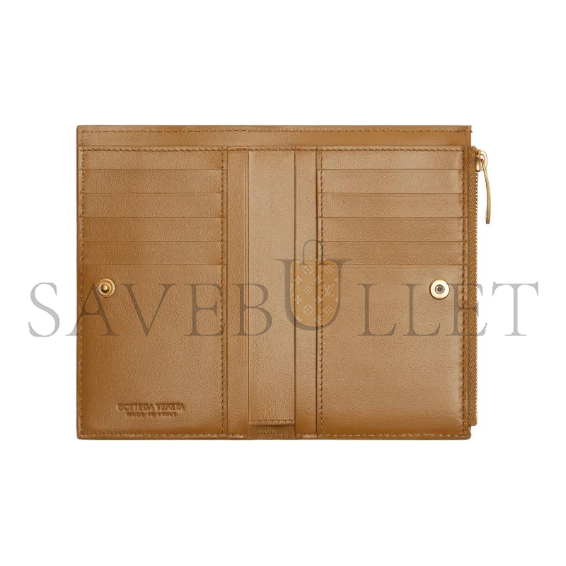 BOTTEGA VENETA MEDIUM INTRECCIATO BI-FOLD ZIP WALLET 667468VCPP29830 (14.5*9.3*2cm)