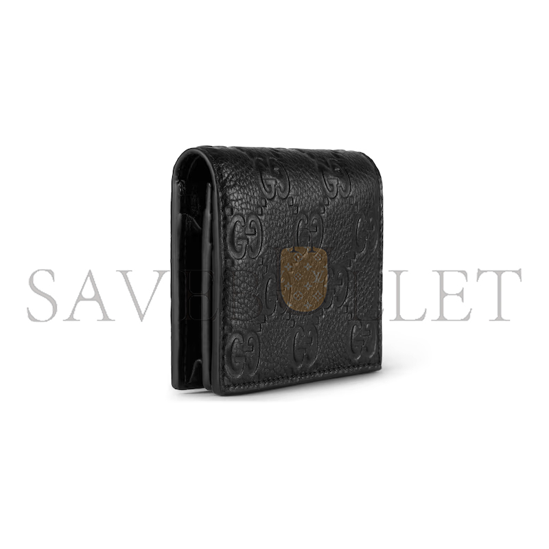 GUCCI GG EMBLEM MINI WALLET 815901 (11*9*3cm)