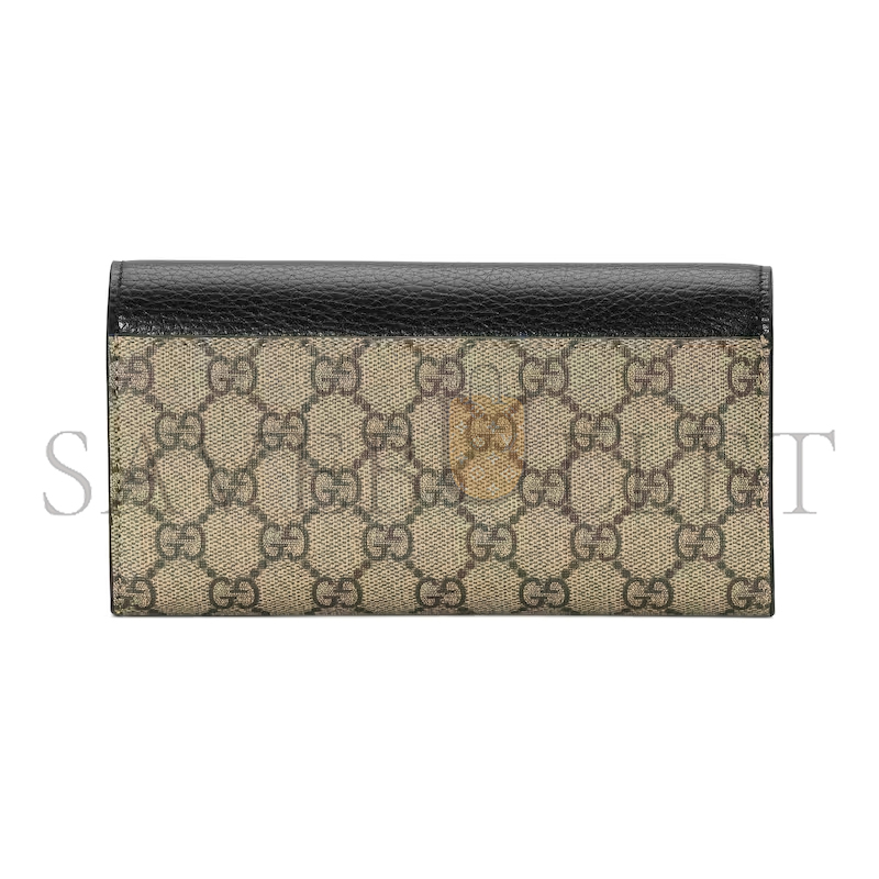 GUCCI GG MARMONT BI-COLOR CONTINENTAL WALLET 456116 (10*19*3.5cm)