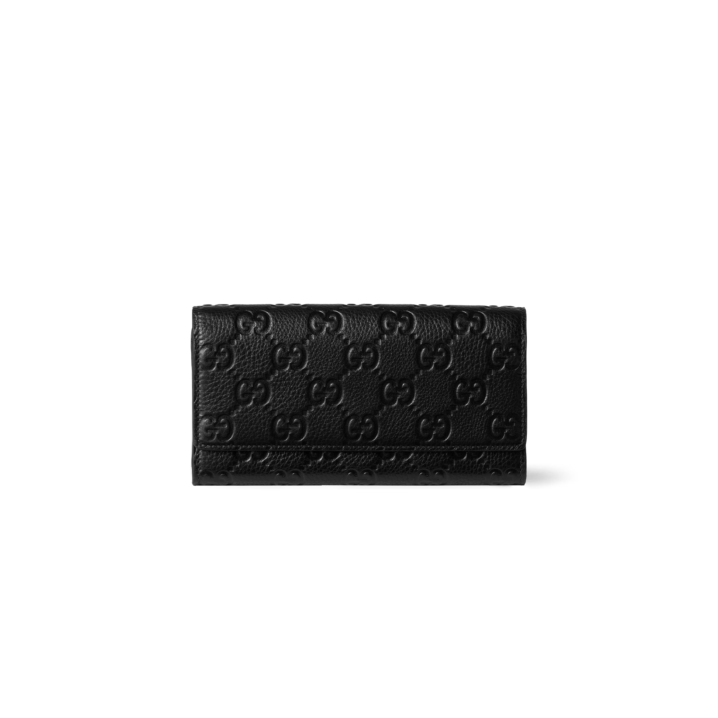 GUCCI GG EMBLEM CONTINENTAL WALLET 815922 (19*10*2.5cm)