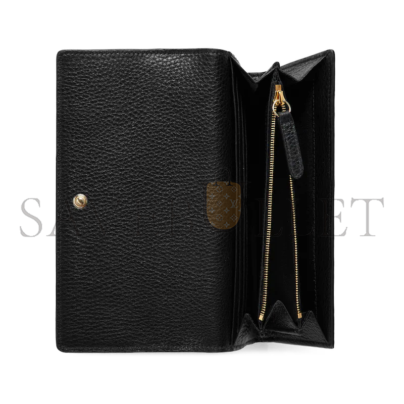 GUCCI GG EMBLEM CONTINENTAL WALLET 815922 (19*10*2.5cm)