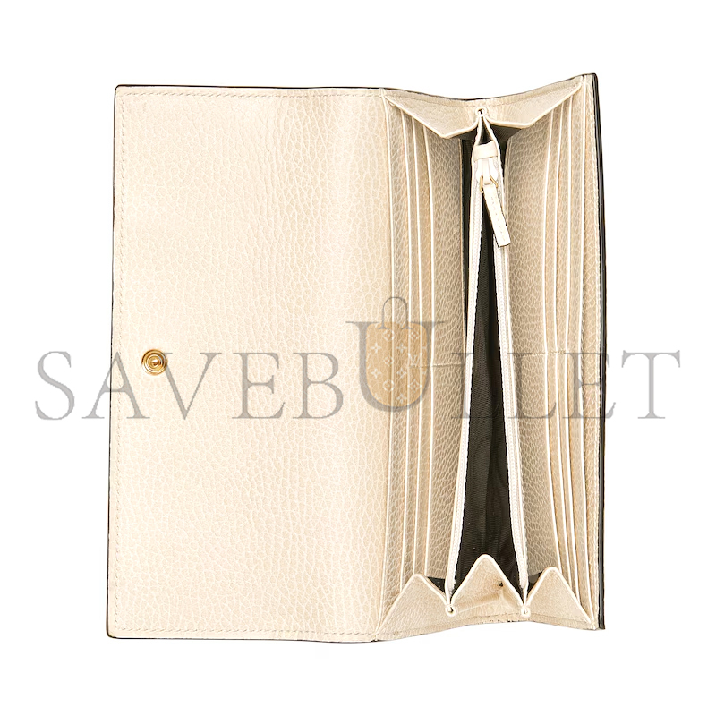GUCCI GG MARMONT BI-COLOR CONTINENTAL WALLET 456116 (10*19*3.5cm)