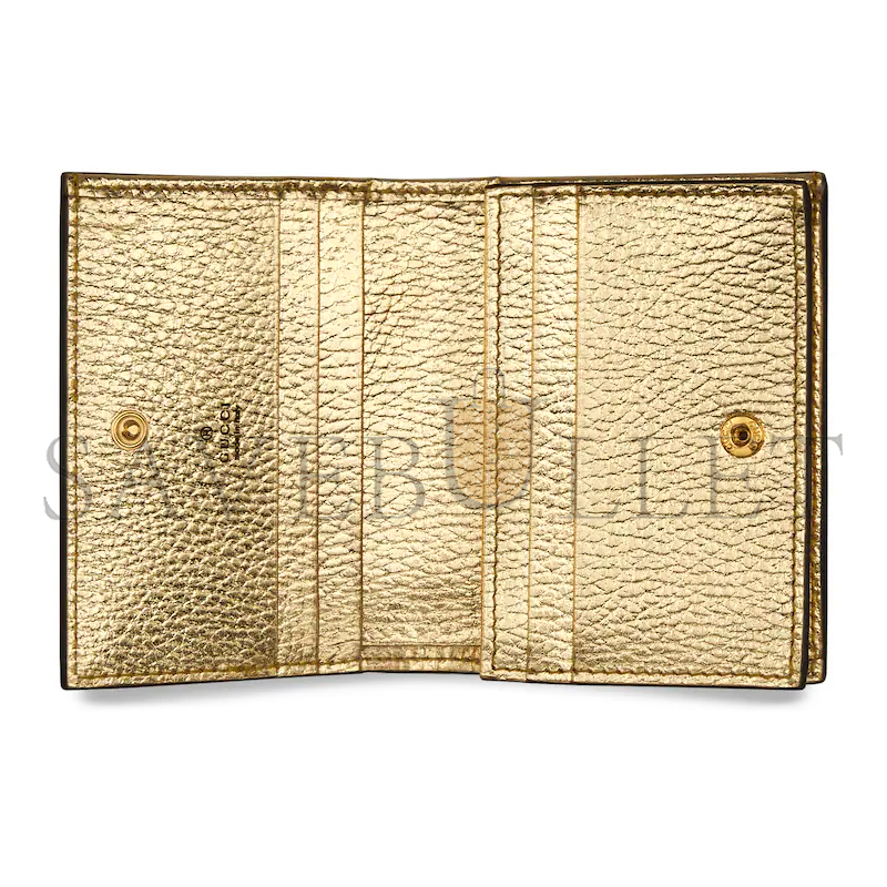 GUCCI GG MARMONT BI-COLOUR CARD CASE WALLET ‎658610 (11*8.5*3cm)