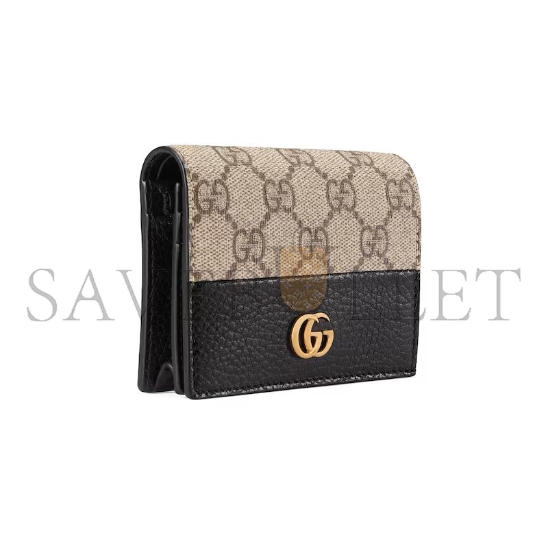 GUCCI GG MARMONT BI-COLOUR CARD CASE WALLET 658610(11*8.5*3cm) GUCCI GG MARMONT BI-COLOUR CARD CASE WALLET 658610(11*8.5*3cm)