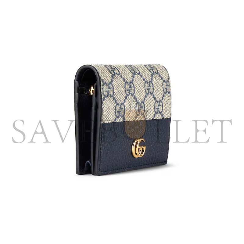 GUCCI GG MARMONT BI-COLOUR CARD CASE WALLET ‎658610 (11*8.5*3cm)