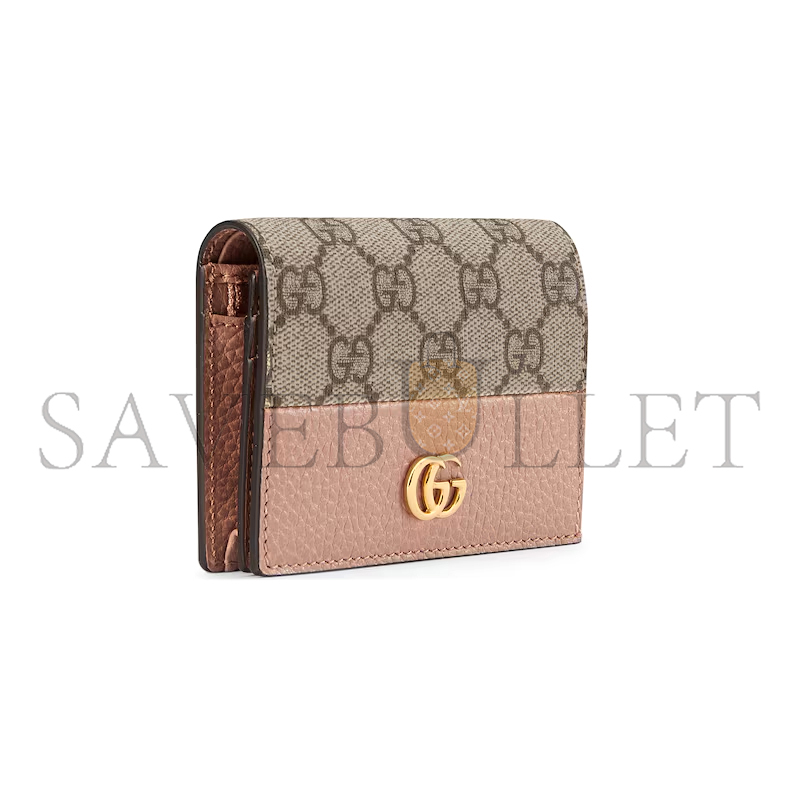 GUCCI GG MARMONT BI-COLOUR CARD CASE WALLET ‎658610 (11*8.5*3cm)