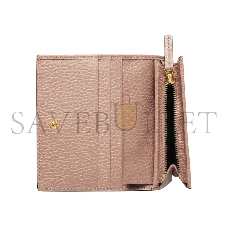 GUCCI GG MARMONT BI-COLOUR CARD CASE WALLET ‎658610 (11*8.5*3cm)
