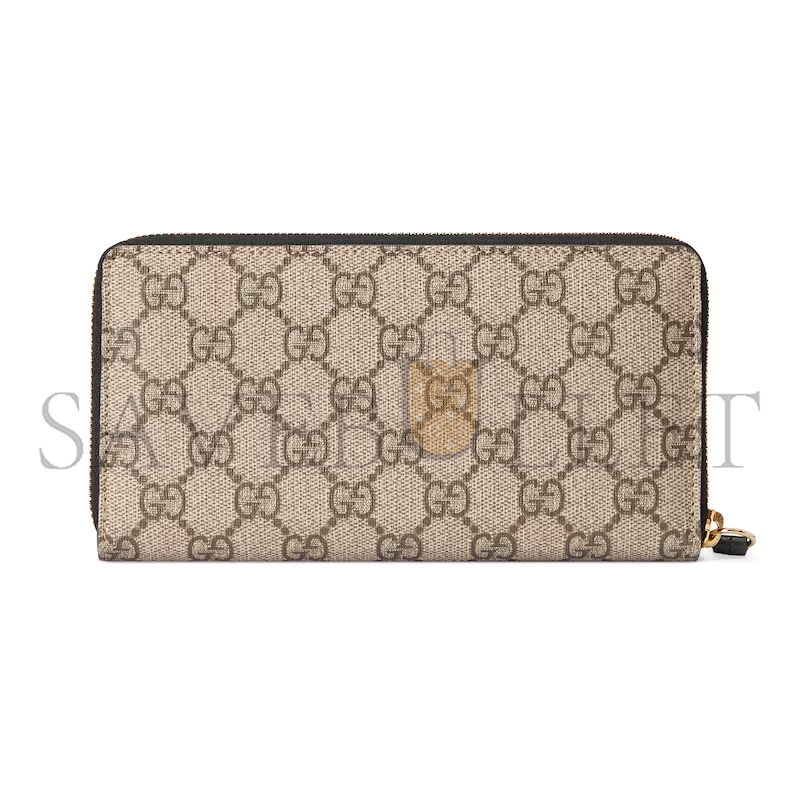GUCCI GG MARMONT BI-COLOUR ZIP AROUND WALLET ‎456117 (19*10.5*2cm)