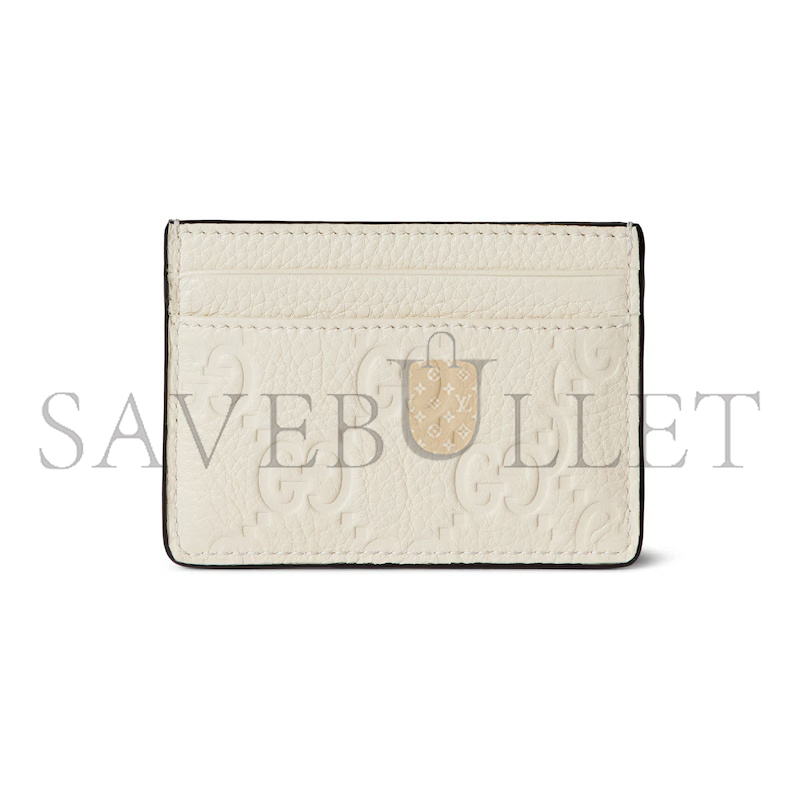 GUCCI GG EMBLEM CARD CASE 815883 (10*7cm) GUCCI GG EMBLEM CARD CASE 815883 (10*7cm)