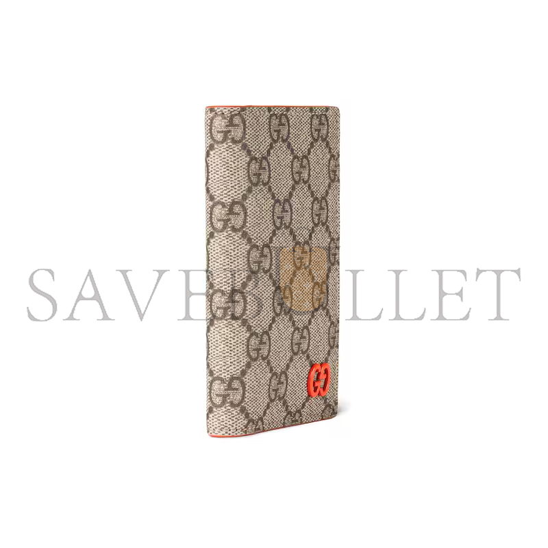 GUCCI ORANGE INTERIOR GG LONG CARD CASE ‎768249 (15*12cm)