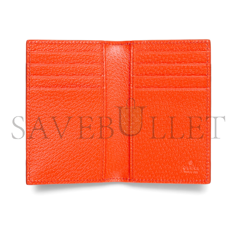 GUCCI ORANGE INTERIOR GG LONG CARD CASE ‎768249 (15*12cm)