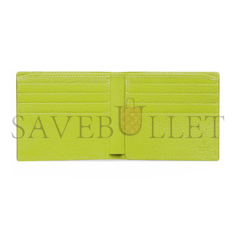 GUCCI ACID GREEN INTERIOR GG BI-FOLD WALLET 768243 (21*9cm)