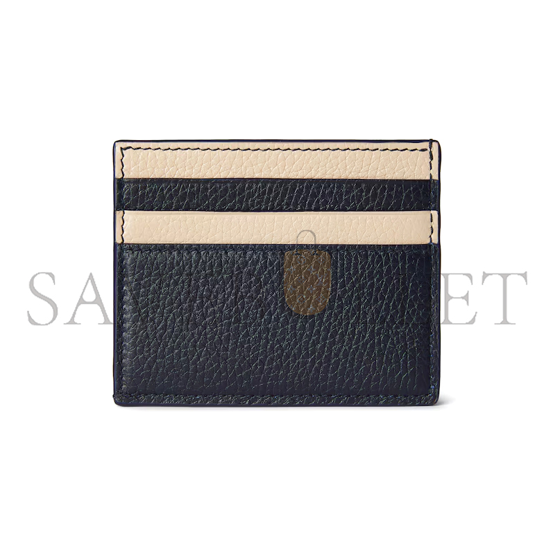 GUCCI BI-COLOR CARD CASE WITH GUCCI LOGO ‎817043 (10*8cm)