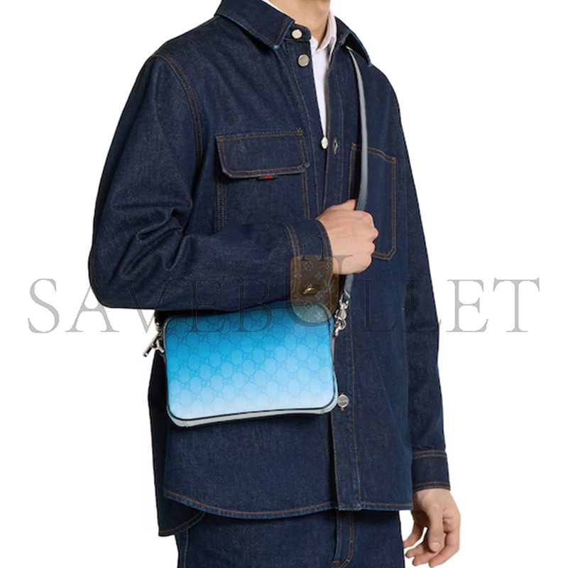 GUCCI CHROMA SMALL CROSSBODY BAG 835691 (25*16*4.5cm) GUCCI CHROMA SMALL CROSSBODY BAG 835691 (25*16*4.5cm)