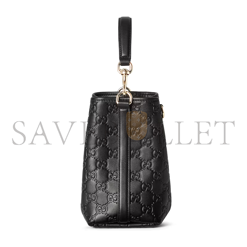 GUCCI GG EMBLEM SMALL BUCKET BAG ‎815118 (19*18*11cm)