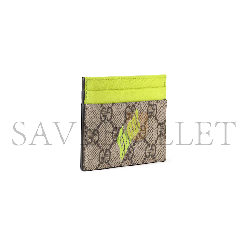 GUCCI BI-COLOR CARD CASE WITH PRINT ‎‎835322 (11*7cm)