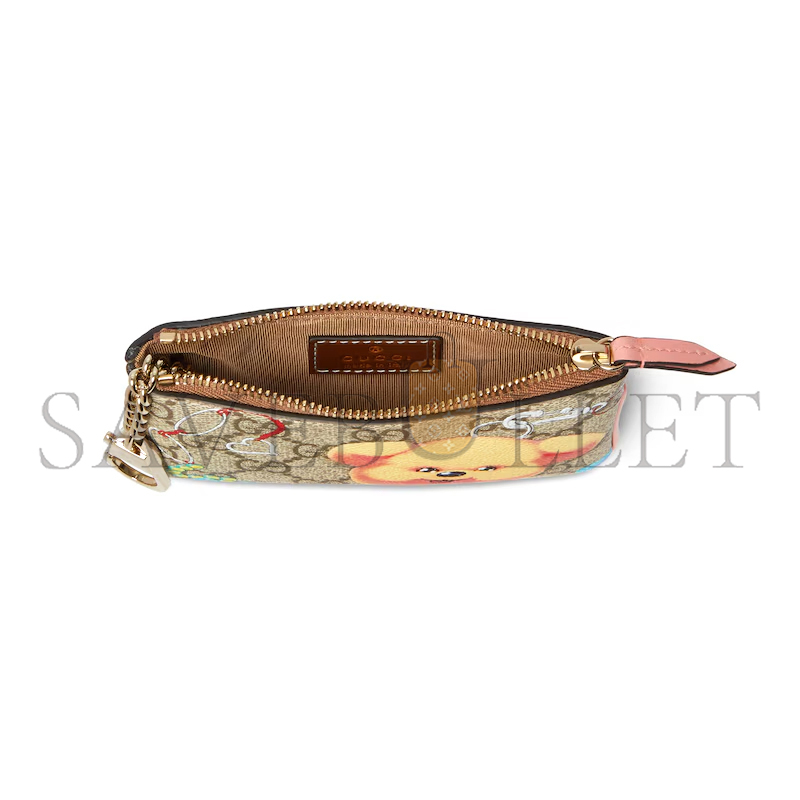 GUCCI ZIP KEY CASE WITH MOTIF 838892 (12.5*7*1.5cm) GUCCI ZIP KEY CASE WITH MOTIF 838892 (12.5*7*1.5cm)