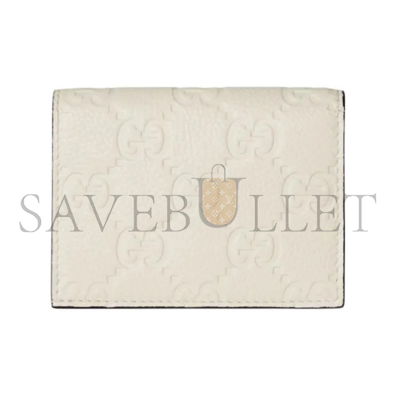 GUCCI GG EMBLEM MINI WALLET ‎815901 (11*9*3cm)