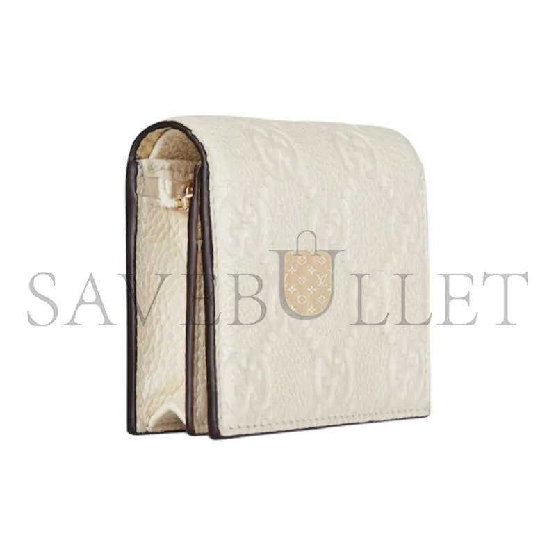 GUCCI GG EMBLEM MINI WALLET ‎815901 (11*9*3cm)