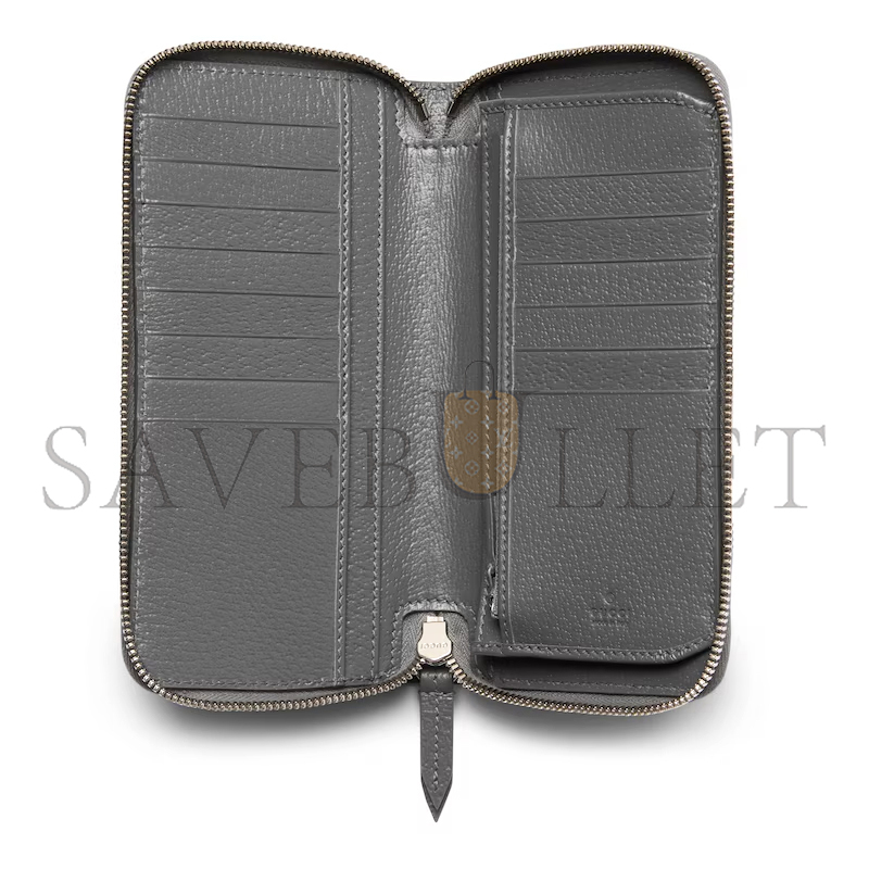 GUCCI BI-COLOR ZIP AROUND WALLET 822051 (10*20*2.5cm) GUCCI BI-COLOR ZIP AROUND WALLET 822051 (10*20*2.5cm)