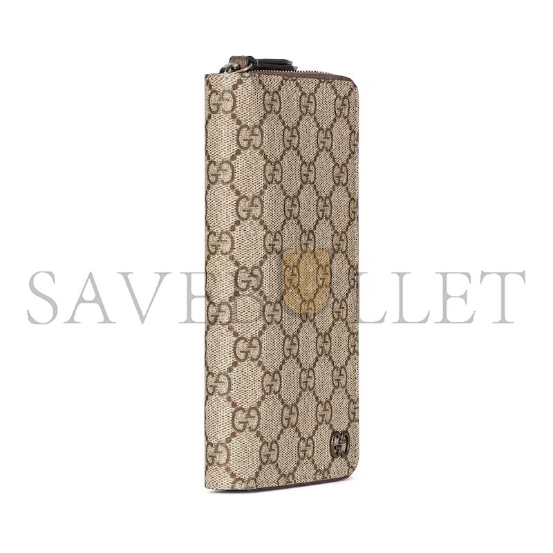 GUCCI BI-COLOR ZIP AROUND WALLET 822051 (10*20*2.5cm) GUCCI BI-COLOR ZIP AROUND WALLET 822051 (10*20*2.5cm)