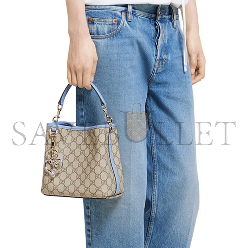 GUCCI GG EMBLEM SMALL BUCKET BAG 815118 (19*18*11cm)