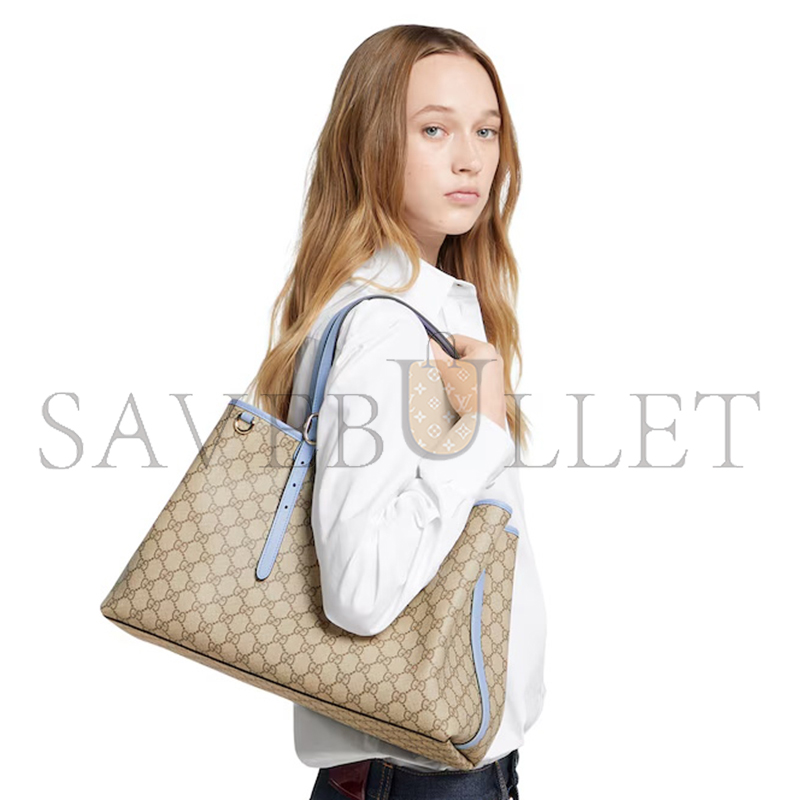 GUCCI GG EMBLEM LARGE TOTE BAG 815213 (38*25*15cm) GUCCI GG EMBLEM LARGE TOTE BAG 815213 (38*25*15cm)