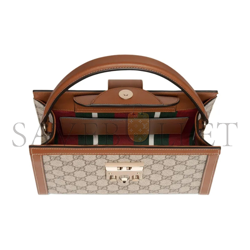 GUCCI PADLOCK FABRIC MEDIUM SHOULDER BAG ‎838992 (25.5*17.5*10cm)