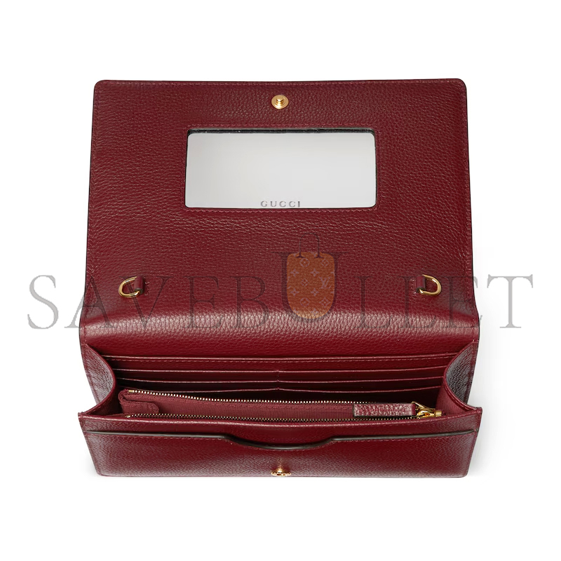 GUCCI GG MARMONT BI-COLOR WALLET ON CHAIN ‎497985 (20*12.5*4cm)
