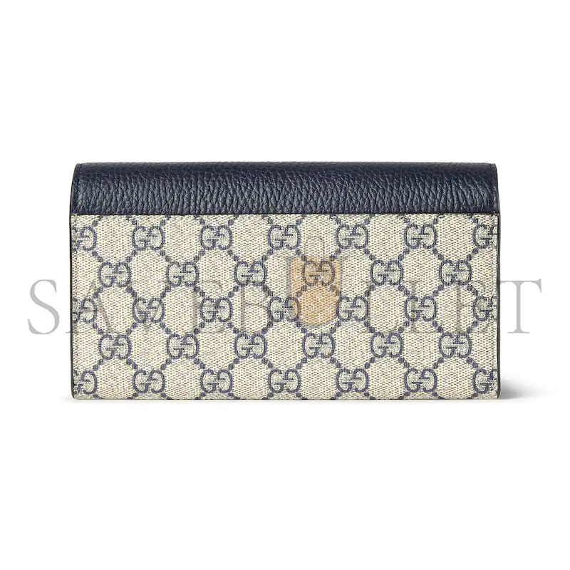 GUCCI BI-COLOR GG MARMONT CONTINENTAL WALLET ‎456116 (19*10*3.5cm)