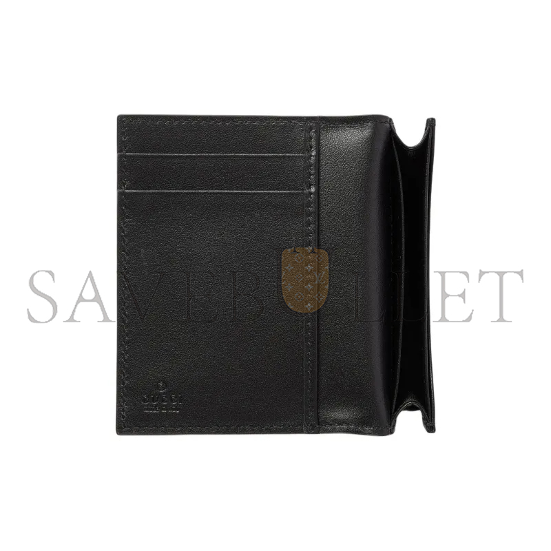 GUCC LEATHER CARD CASE 835053 (7.5*10.5*2.5cm)