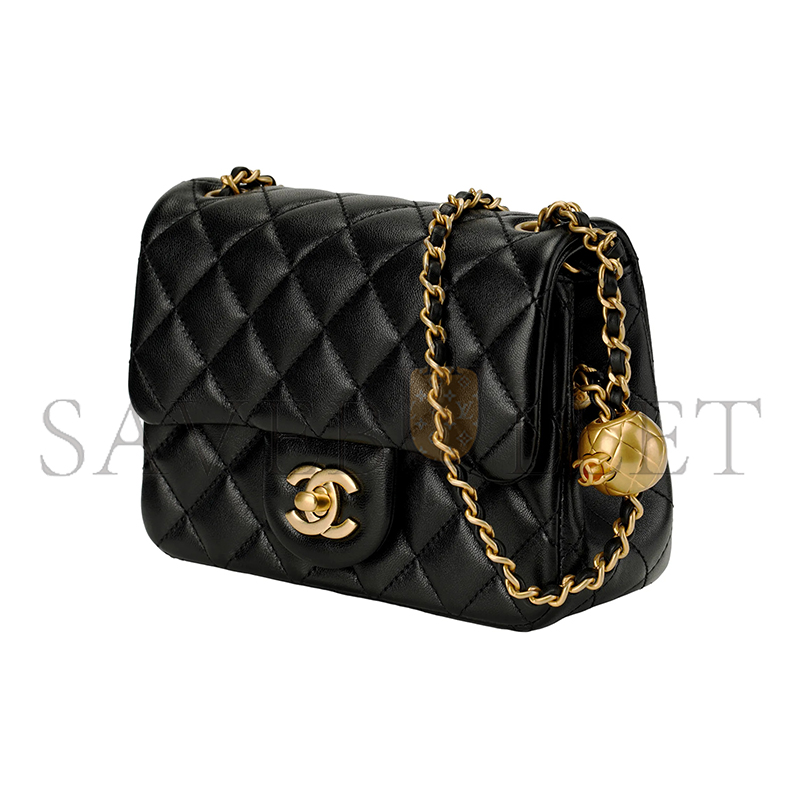 CHANEL MASTER LITTLE GOLD BALL SQUARE FLAP BAG AS1786 (17*13.5*8cm)