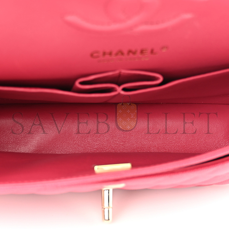 CHANEL CAVIAR QUILTED SMALL DOUBLE FLAP 1411761 (23*14.5*6cm)