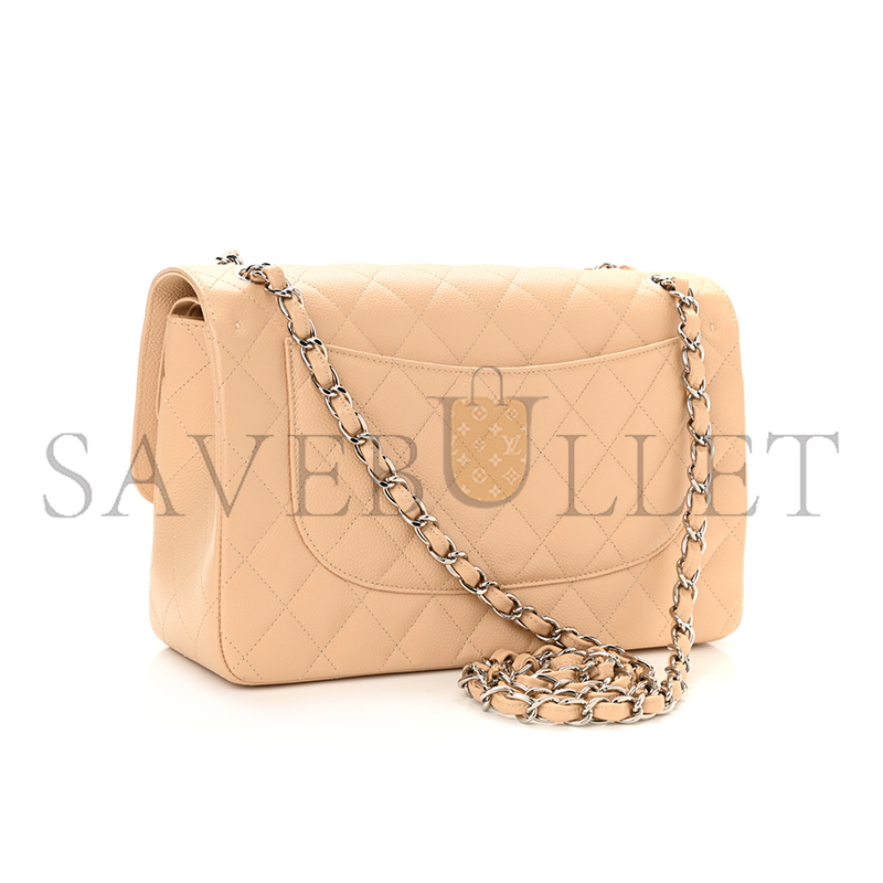 CHANEL CAVIAR QUILTED JUMBO DOUBLE FLAP 1153723 (30*19*9cm)