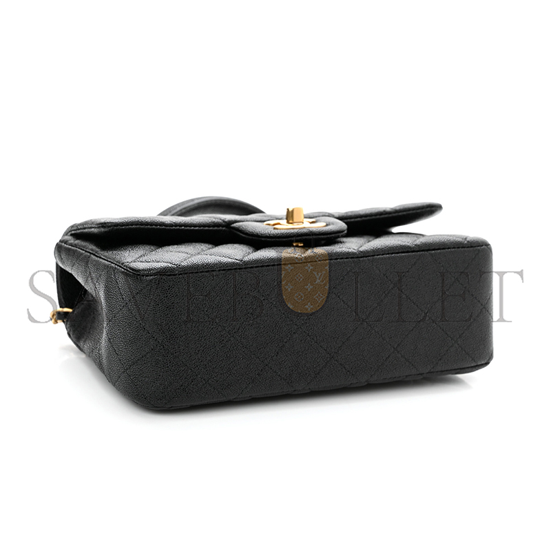 CHANEL CAVIAR QUILTED MINI TOP HANDLE FLAP 1224315 (20*12*7cm)