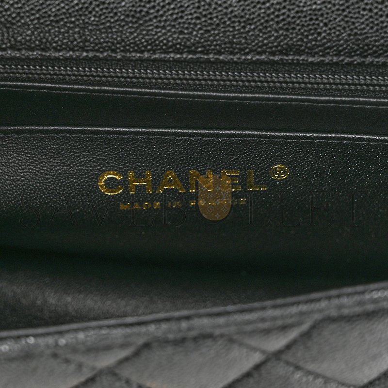 CHANEL CAVIAR QUILTED MINI TOP HANDLE FLAP 1224315 (20*12*7cm)